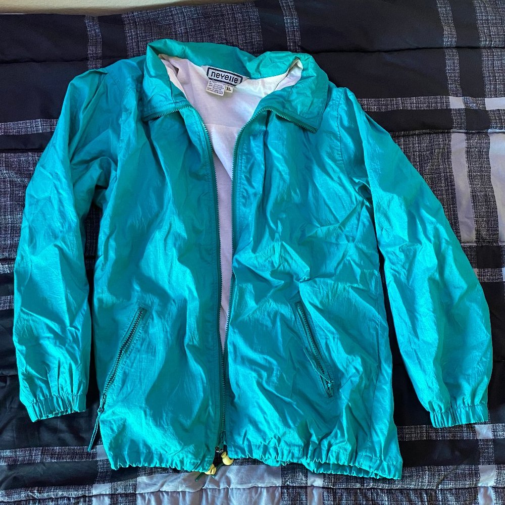 Vintage Shiny Teal Neyelle Jacket